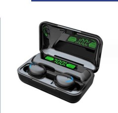 Наушники TWS BTH-F9-5, сенсорный контроль, зарядный кейс, сменные амбушюры, USB, Bluetooth 5.1, в коробке /100/
