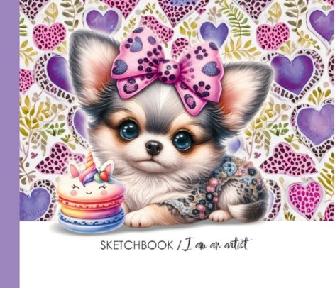 Скетчбук 7БЦ,  165х128 мм, 24 аркуша, бумага офсет 100 г/м2,  чистые арк. Мат. ламинация.диз.24362