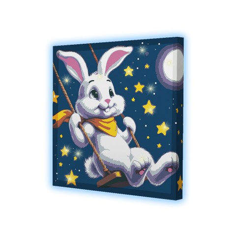 Картина по номерам со светодиодной подсветкой для детей Riviera Blanca Сказочные сны 25x25 см (ГР1-032)