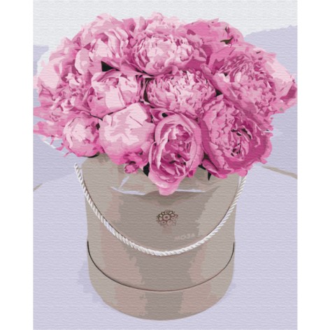 Картина за номерами: Півонії для коханої 40*50 BS30726