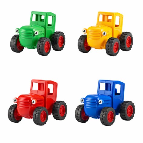 Инерционная игрушка "Синий трактор" с резиновыми шинами 6 см