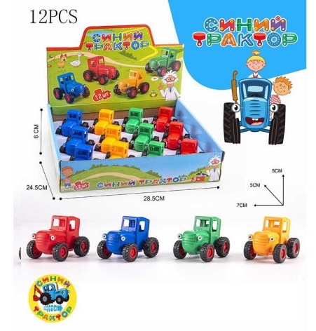 Трактор, інерція, гумові шини, в кор. /48/576/12шт в кор.