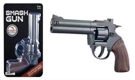 Пистолет игрушечный под пистоны металлический 18,5 см