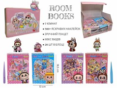 3D Румбокс-наліпки с лабубу,  блокнот, 20шт, в кор. /10/200/