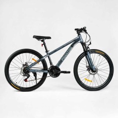 Велосипед Спортивний Corso 26" дюймів «Phantom» рама сталева 13’’, обладнання SunRun 21 швидкість, зібран на 75% /1/