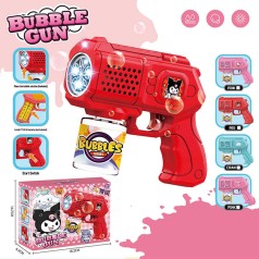 Пістолет з мильними бульбашками  підсвічування, пляшечка із мильною рідиною, в кор. 