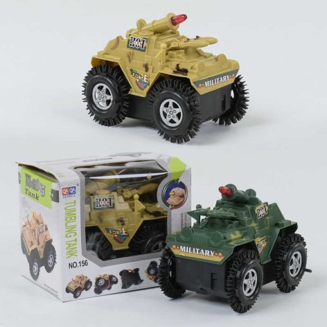 Машинка-перевертиш 2 види, світло, на батарейці, в кор. 