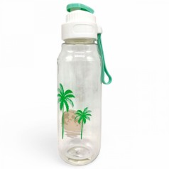 Пляшка для води "Tropical night" (0,9 л), бірюзова