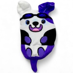 М'яка іграшка "Песики та білочки" (песик фіолетовий з білим ухом)