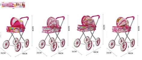 Візочок мікс 4 види п/е 62см 