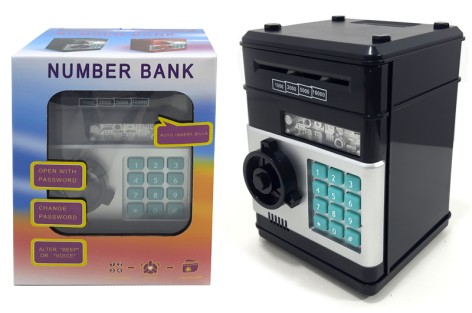 Копилка-сейф в кор. 20,5*14*15см 