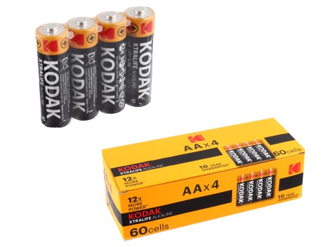 Батарейки Kodak xtralife alkaline AA в кор. /60/