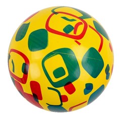 М'ячик гумовий з малюнком, жовтий (20 см)
