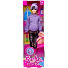 Кукла беременная "Fenbo Lucy" 29см (ФИОЛЕТОВАЯ)