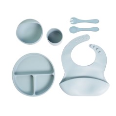 Набір силіконового дитячого посуду Lindo 