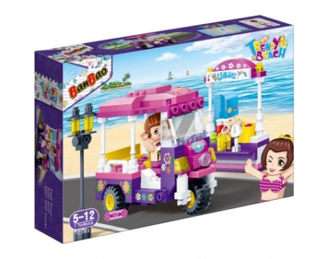 Конструктор пластиковый "Модный пляж: Трицикл", 165 дет