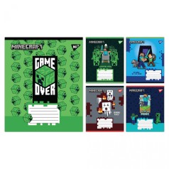 А5/12 кл. Yes Minecraft Walls, тетрадь ученический школьный, цена за 25 шт. //