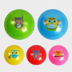 М'яч гумовий мікс видів, діаметр 17 см, вага 70 грам 