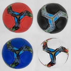 М'яч Футбольний розмір №5 4 види, м'який матеріал PVC, 330-350 грам, гумовий балон