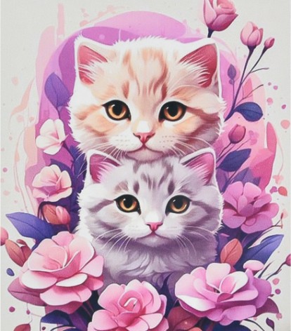 Набір для творчості алмазна картина Відтінки ніжності Strateg розміром 30х40 см (HEG88133)