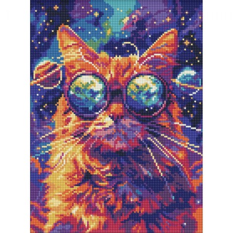 Алмазная мозаика "Звездные очки", 30х40 см.