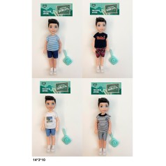 Кукла 13см YD54/55/56/58 парень из аксес.4в.кул.14*3*10 