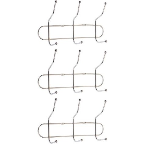 Вішалка настінна на 3 подвійних гачка, 26*8*13 см X2-252