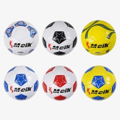 М`яч футбольний 6 видів, вага 310-330 грамів, м`який PVC, гумовий балон, розмір №5, МІКС ВИДІВ /60/