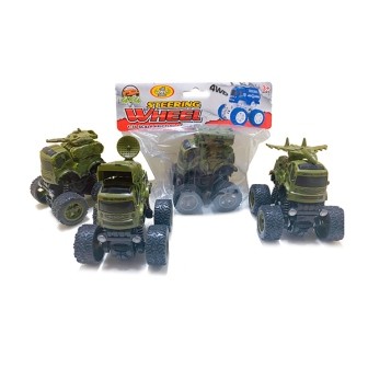 Техника игрушечная военная на больших колесах 656-40 инерционная 4 вида 22*9*15