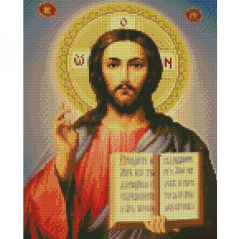 Набор для творчества Алмазная картина Спаситель Strateg размером 30х40 см (KB004)