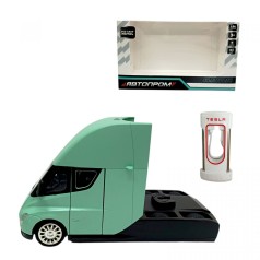 АВТОПРОМ 1:24 Tesla semi truck head (БІРЮЗОВА) (кор. 25*5х14*5х12*5 см.)
