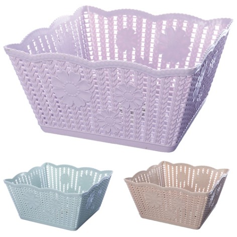 Корзина ажурна квадратна 21*21*11см R85462 