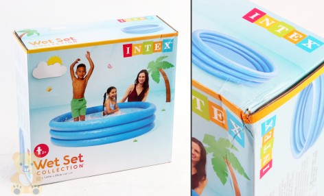 УЦЕНКА 20% Басейн надувн. 'Кришталевий' коло, 3 секц (3 років), рем комплект, в кор. 147*33см 