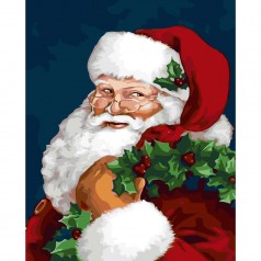 Набір для розпису по номерах SY6251 "Santa Claus", розміром 40х50 см
