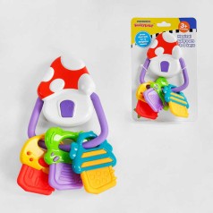 Погремушка грибочек, музыкальный чип, прорезыватель, на листе 