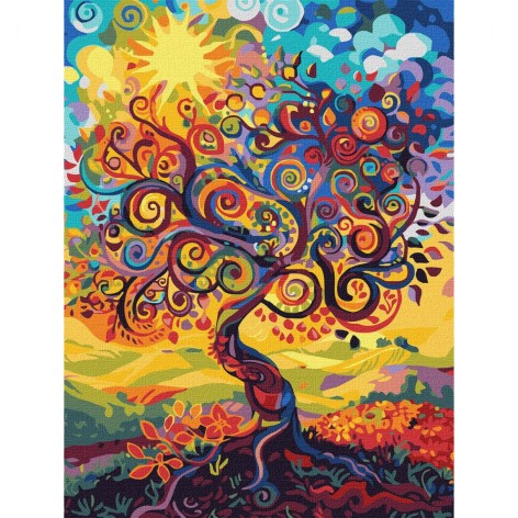 Картина по номерам "Древо бытия" 30х40 см