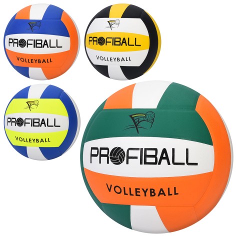 М'яч волейбольний офіційний розмір, ПУ, 260-280г, 4 кольори, у п/е /30/