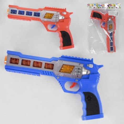 Іграшковий пістолет 2 види, світло, звук, на батарейках