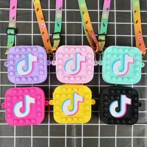 Сумочка силікон. тік ток, 6 кольорів мікс 