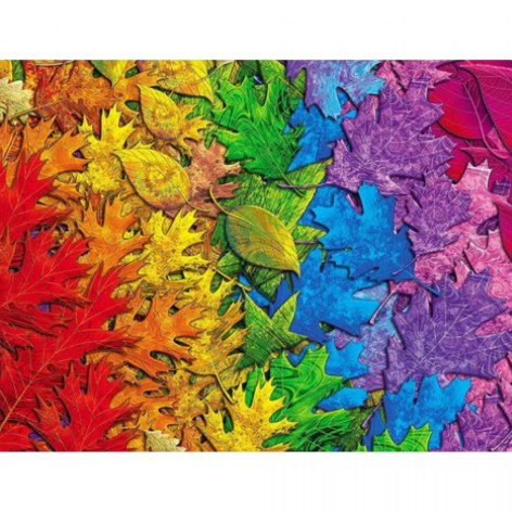 Алмазна мозаїка Strateg "Кольоровий листопад" 30x40 см (HEG87071)