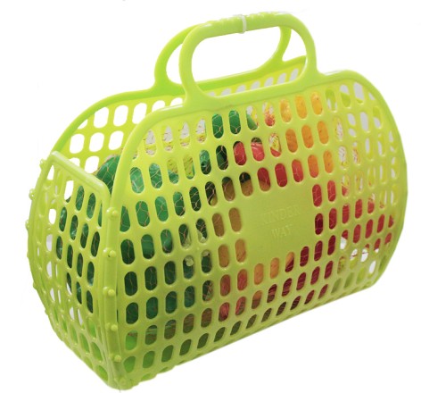 Корзина с овощами, 8 шт (салатовая)