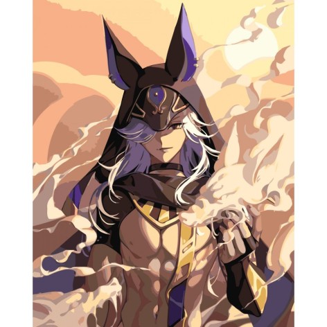 Картина за номерами Аніме. Геншин імпакт Сайно 40*50 см Орігамі LW 3261