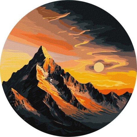 Набор для росписи по номерам "Неизвестный край" d29см