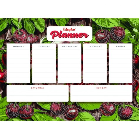 Планер на магнітній основі з алмазною мозаїкою "Вишні" 32х40 см