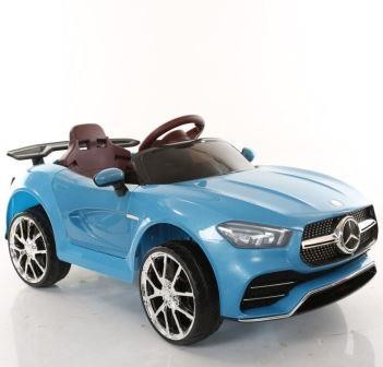 Електромобіль дитячий T-7650 EVA Blue легкова на Bluetooth 2.4G на радіокеруванні 2*6V4AH мотор 2*18W 112*60*45