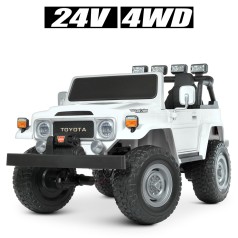 Машина Джип на акумуляторі M 4968EBLR-1(24V) (1шт) 2,4G, 4*80W, 1*24V7AH, EVA, USB, муз,шкіра, світло,білий