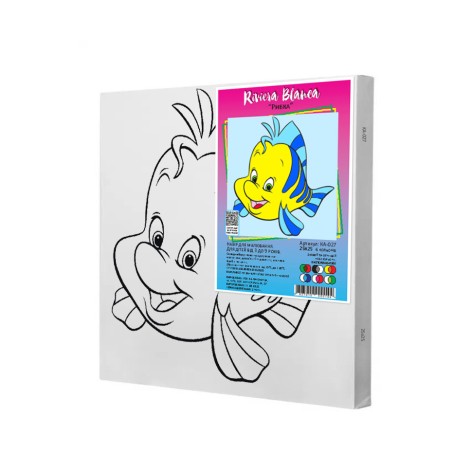 Набір для розпису по контурах Riviera Blanca "Рибка" 25x25 см (КА-027)