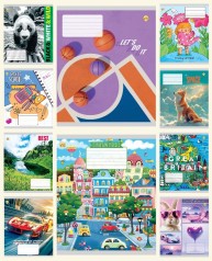 Зошит 24 арк.лінія Тверда ТА52300 Мікс1, 20/320, 10к. ціна за 20 шт.