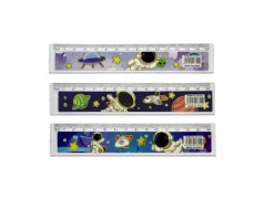 Линейка пластиковая 15см Космос, цена за 12 шт. //