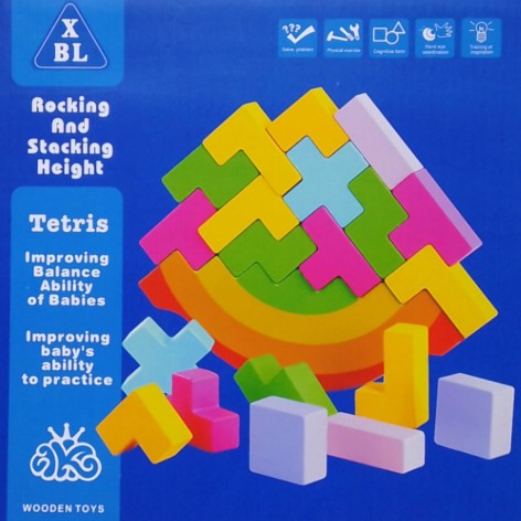 Дерев'яна іграшка Балансир MD 1660 фігурки, в кор-ці, 23-23-2см